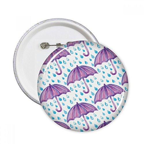 Vêtements décoration sans couture grâce au badge parapluie aquarelle violet