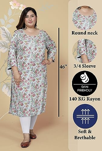 Image of Women's Plus Size Kurti Kurta (MEHKPLUS7 37)