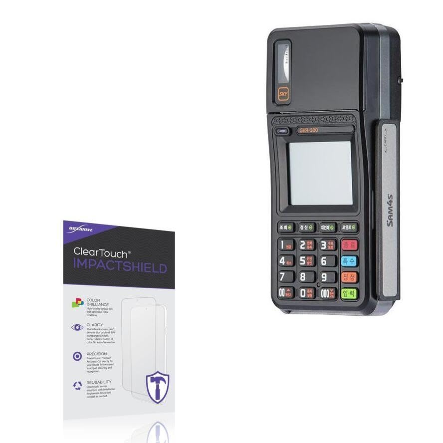 BoxWave Screen Protector Compatible With Sam4s Sky (2.4 in) - ClearTouch ImpactShield (2-Pack), Impenetrable Screen Protector Flexible Film