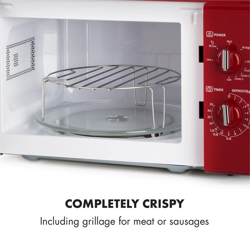 Klarstein Caroline Microwave Oven interior with grill rack