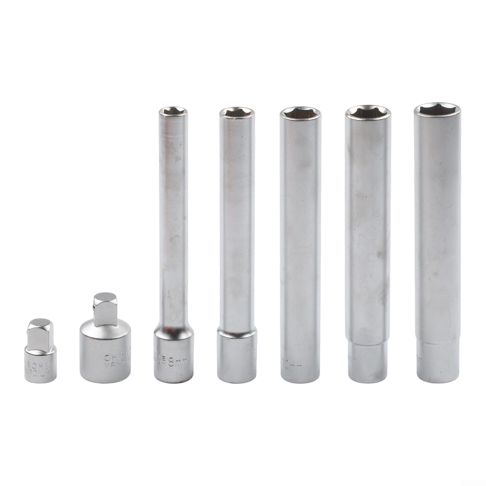 Jeu d'adaptateurs pour clé à douille 3/8" Chrom-Vanadium 120 mm (12 points)
