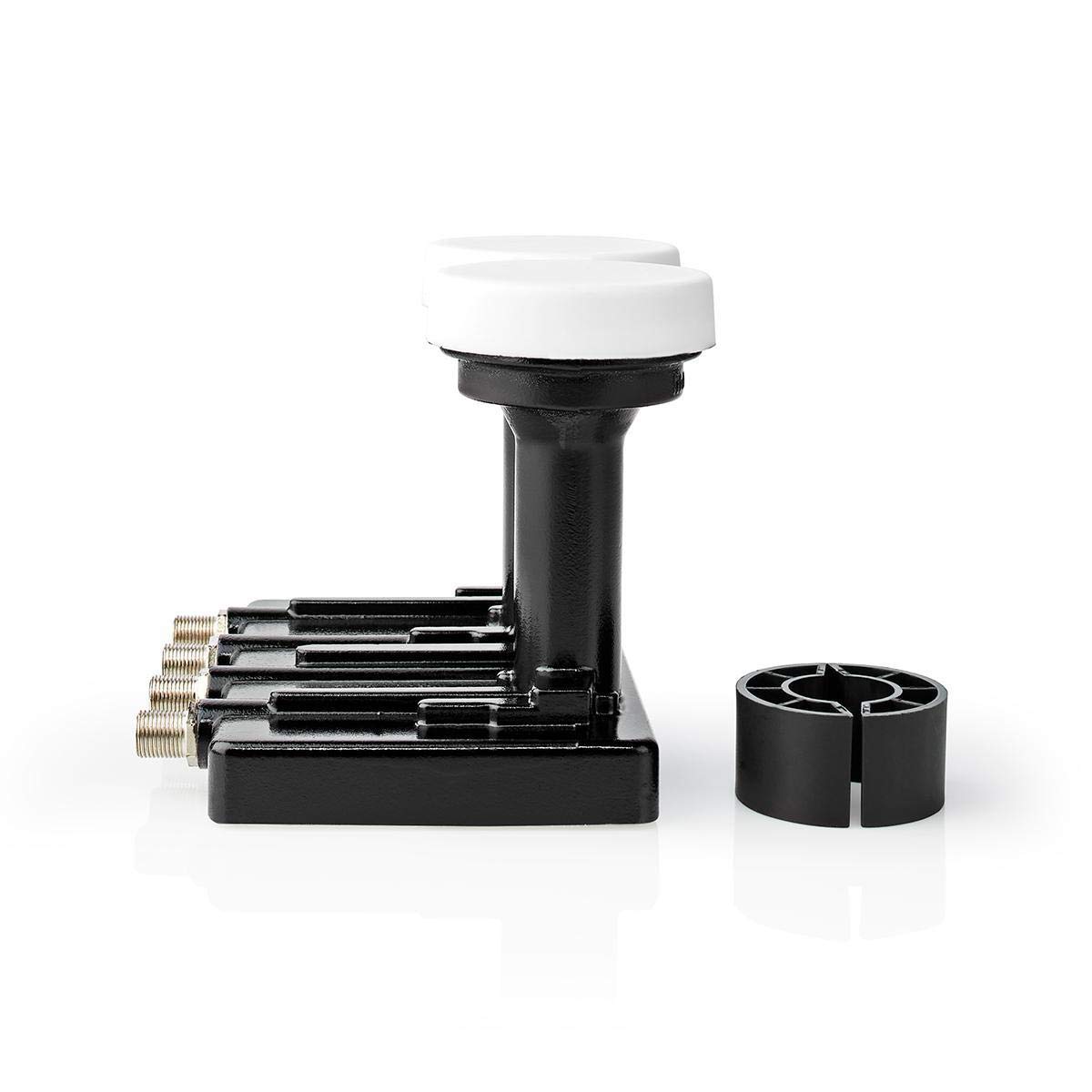 LNB - Quad Monobloc 4,3 ° - Connexion de Sortie: 4X connecteur F - Plage de Bruit: 0.85 DB - Gain de Conversion: 52-67 DB - Blanc - Convient à: Astra1+ / Astra3