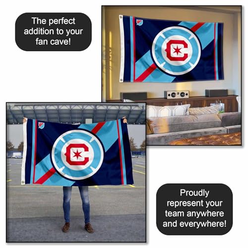 Drapeau Chicago Fire à œillets WinCraft finition haute qualité - 5