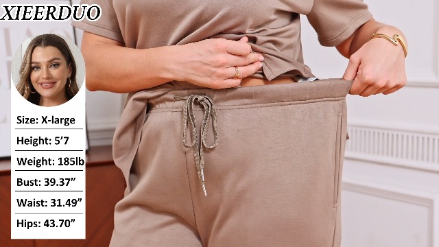 Amazon.com: XIEERDUO Two Piece Outfits for Women 2 PC Lounge Sets