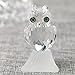 H&D HYALINE & DORA H&D Clear Crystal Owl Figurine Collection Paperweight Table Centerpiece Ornament