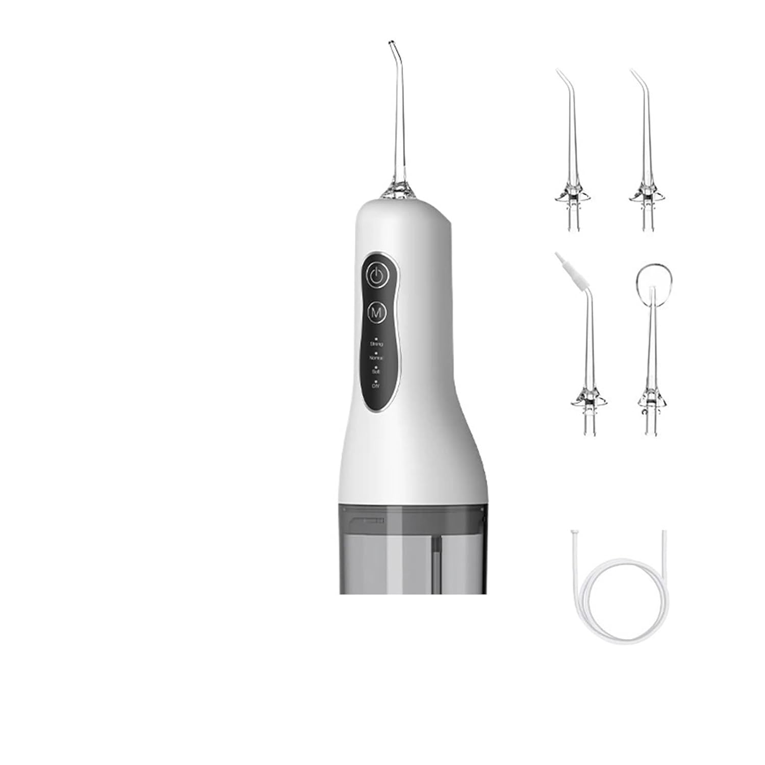 L8 Portable Cordless, Floss Tooth Pick 4 Tip 300ml Modes Teeth Clean For Travel(L8-Black)