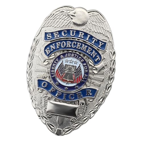Security Badges Pretend Play American Police Badge Party Police Role Play Brooch Prop for Dress Up, Cosplay, Halloween Festival Gift