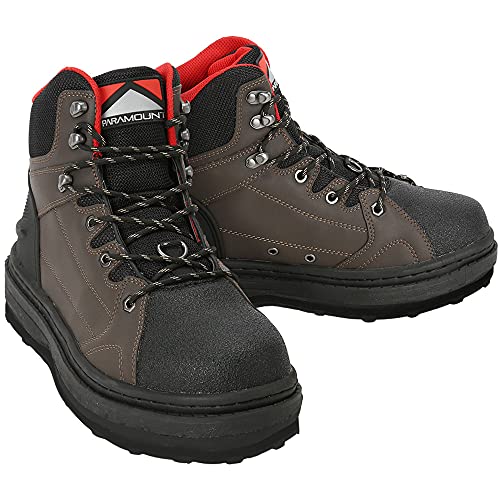 Paramount Outdoors Men's MFBW004-DJX-9 Deep Eddy Cleated Wading Boot, Brown, 93