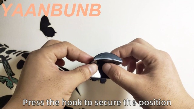 KZQ 16 ganci autoadesivi neri per cappelli