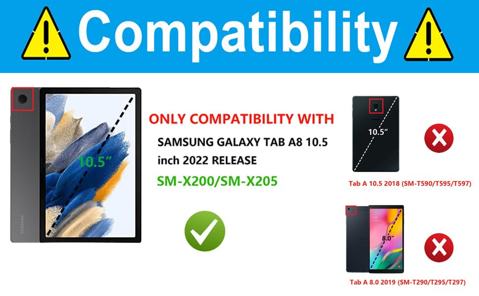 Image of 360 Rotate Flip Cover for Samsung Galaxy Tab A8-10.5 inch INCH(2022) (SM-X200 / X205)