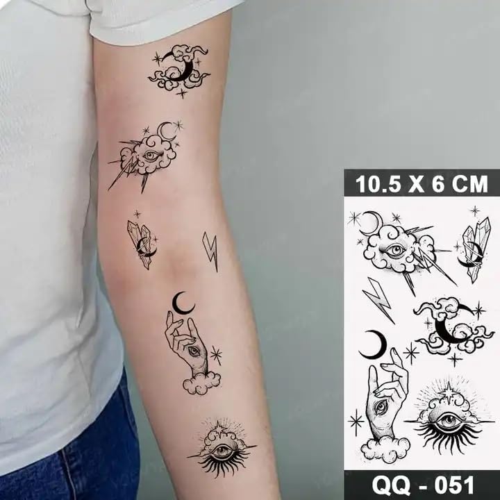 EZ LIVING 20sheet for tattoo fake stickers waterproof body arm tattoo for dream catcher for men and women Stunning Temporary Tattoo Sticker Designs for Women From Dream Catchers... - Image 2