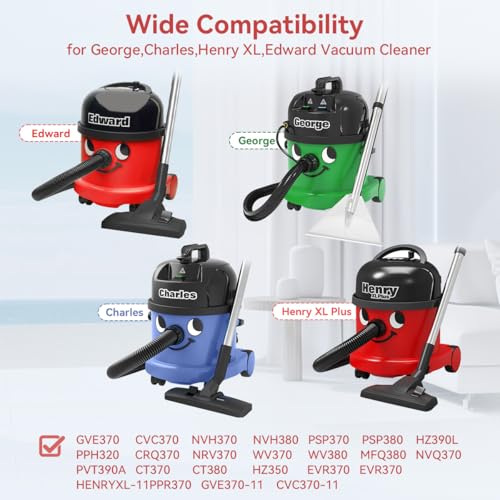 10-Pack Vacuum Bag for Henry XL,SHUOMAO Hoover Bag 5-Layer Filtration Microfibre Dust Bags for George,Charles,Henry XL,Edward Vacuum Cleaner(NVM-2BH - Image 3