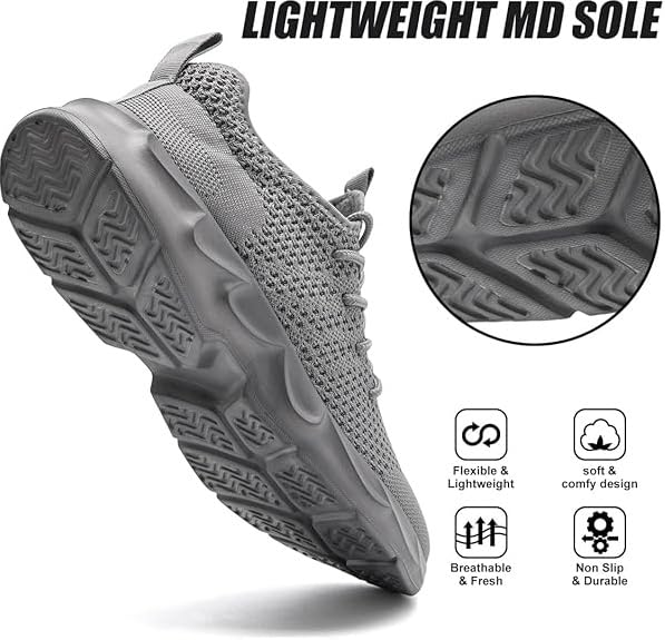 Image of EGMPDA Men's Tennis Shoes Slip On Running Walking Sneakers Casual Fashion Workout Gym Athletic Sport Hiking Sneakers Non Slip Shoe for Men