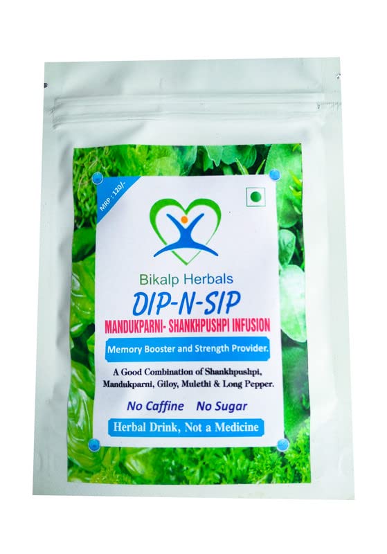Bikalp Herbals Dip-N-Sip Unisex Natural Mansukparni Shankhpushpi Infusion (Pack Of 3)
