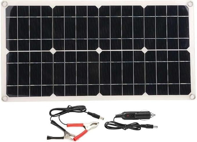 Panel Solar 500W 18V Monocristalino Portátil Impermeable Celda para Sistema de Energía Recargable para Coche y RV al Aire Libre
