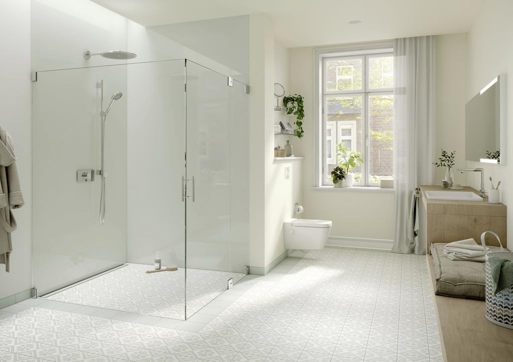 TECE One 9700200 - Inodoro de cerámica con función de ducha (fregadero profundo, volumen de 6 y 4,5 litros, barra de ducha autolimpiable)