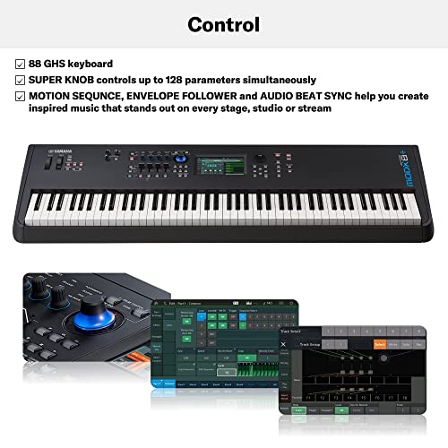 Image of Yamaha MODX8+ 88-Key Synthesizer Workstation , Black