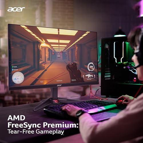 Image of acer Nitro VG240Y X1 23.8 Inch IPS Full HD Backlit LED Gaming Monitor I 0.5 MS Response I 200Hz Refresh Rate I SRGB 99%, HDR 10 I 2xHDMI, 1xDP I Stereo Speakers I AMD FreeSync Premium I Eye Care