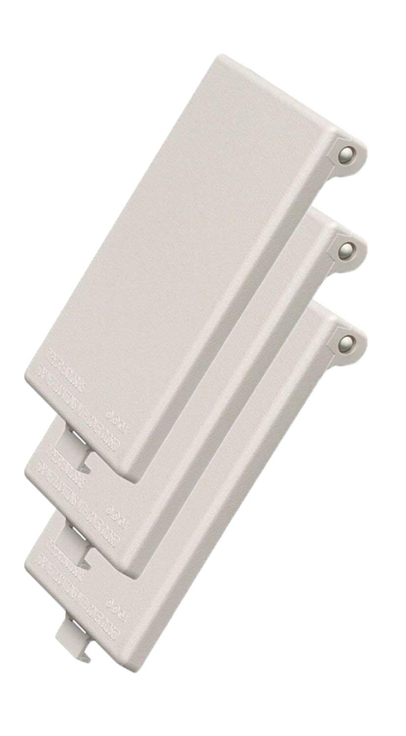 iMBAPrice Dbvw-1 Extra Duty Piantable Replacement Cover For Arlington Dbvr1W/Dbvs1W/Dbvm1W/Dbvma1W 1-Gang In Box Electrical Outlet Box - White 1-Gang (Vertical) - White 3-Pack