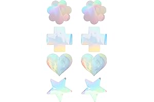 Ypser 8 Pairs Nipple Covers | Disposable Breast Cover Petals for Women