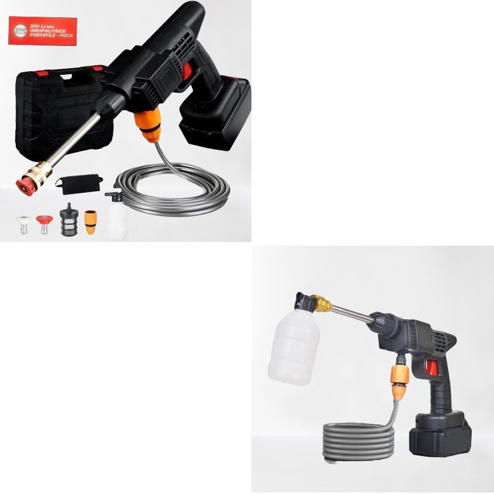 IDROPULITRICE PER GIARDINAGGIO LAVAGGIO AUTO MOTO SCOOTER PAVIMENTI PULIZIA CASA ANGOLI E FESSURE COMPATIBILE CON BUICK Pulitrice Pulivapor Idropulitore PORTATILE SENZA FILI A BATTERIA