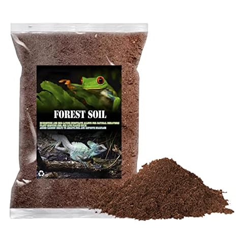 BNOSDM Reptile Soil Substrate Fluffy Small-Strand Reptile Substrate and Snake Bedding Clean Natural Terrarium Bedding for Lizards Snakes Tortoises Tarantulas Cover