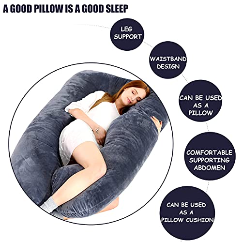 Pregnancy-Pillows-for-Sleeping-U-Shaped-Full-Maternity-Body-Pillows-with-Removable-Cover-for-Pregnant-Women-Back-Belly-Body-Support-Dark-Grey