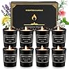 Bougies Parfumées Cadeau pour Femme, Lot de 8 Bougies D'Aromathérapie en Cire de Soja Parfumée Naturelle Jusqu'à 120 Heures de Combustion, Cadeau pour Mariage Anniversaire Maman Fête des Mères