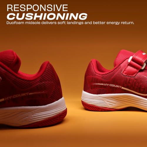 Image of Nivia Hy-Court 3.0 Kids Indoor Court Shoes, Lightweight Non-Marking Badminton Shoes with Cushioned Comfort & Durable Grip for Juniors