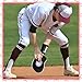 RoundFunny 12 Set Baseball and Softball Fielding Trainer Pancake Infield Training Glove Two Hands Baseball Training Glove with Foam Baseballs Practice Baseballs for Youth Adults Indoor Outdoor