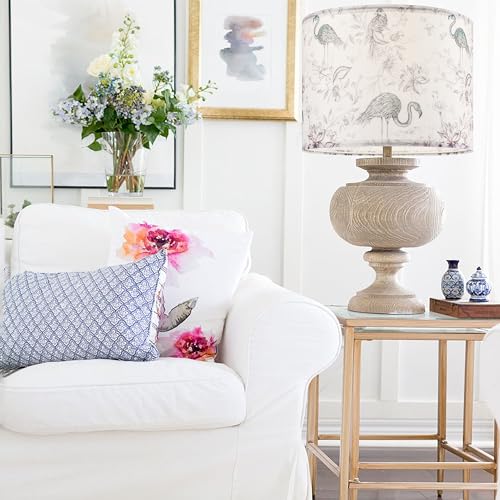 Go&So G5-17-5 Goso 2Pcs Medium Lampshade Polyester Fiber Printing Flamingo Drum Lamp Shade thumb #8