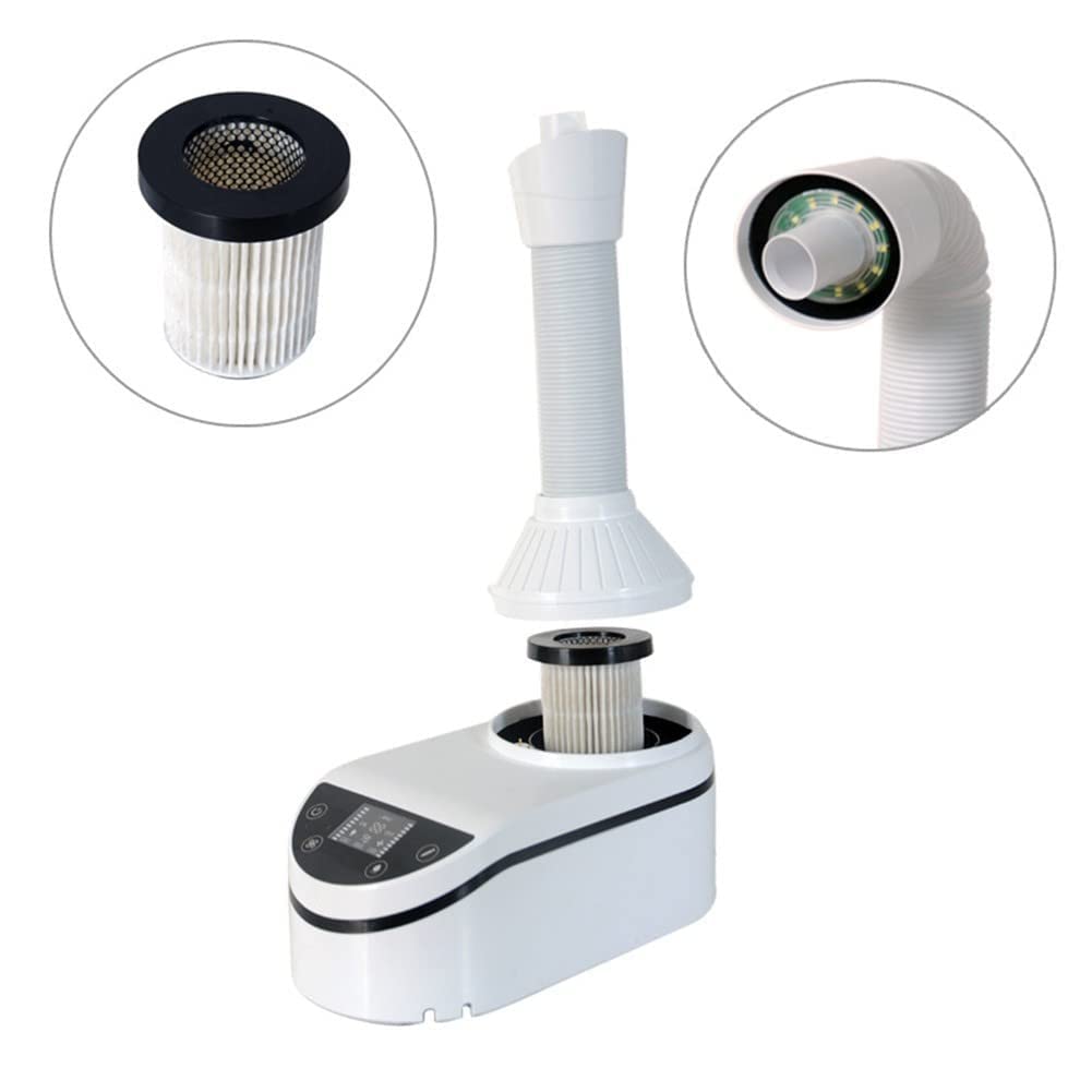 Colector De Polvo De Alta Potencia Dental De 230 W, Aspiradora De Manicura De Velocidad Ajustable con Luz, Aspiradora Multifunción De Bajo Ruido, Equipo De Laboratorio Dental