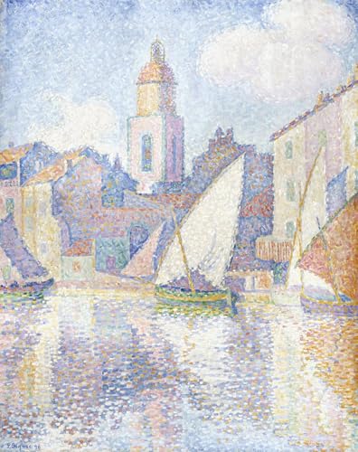 Cuadro de Saint Tropez de Paul Signac impresión artística en lienzo premium de 60x90
