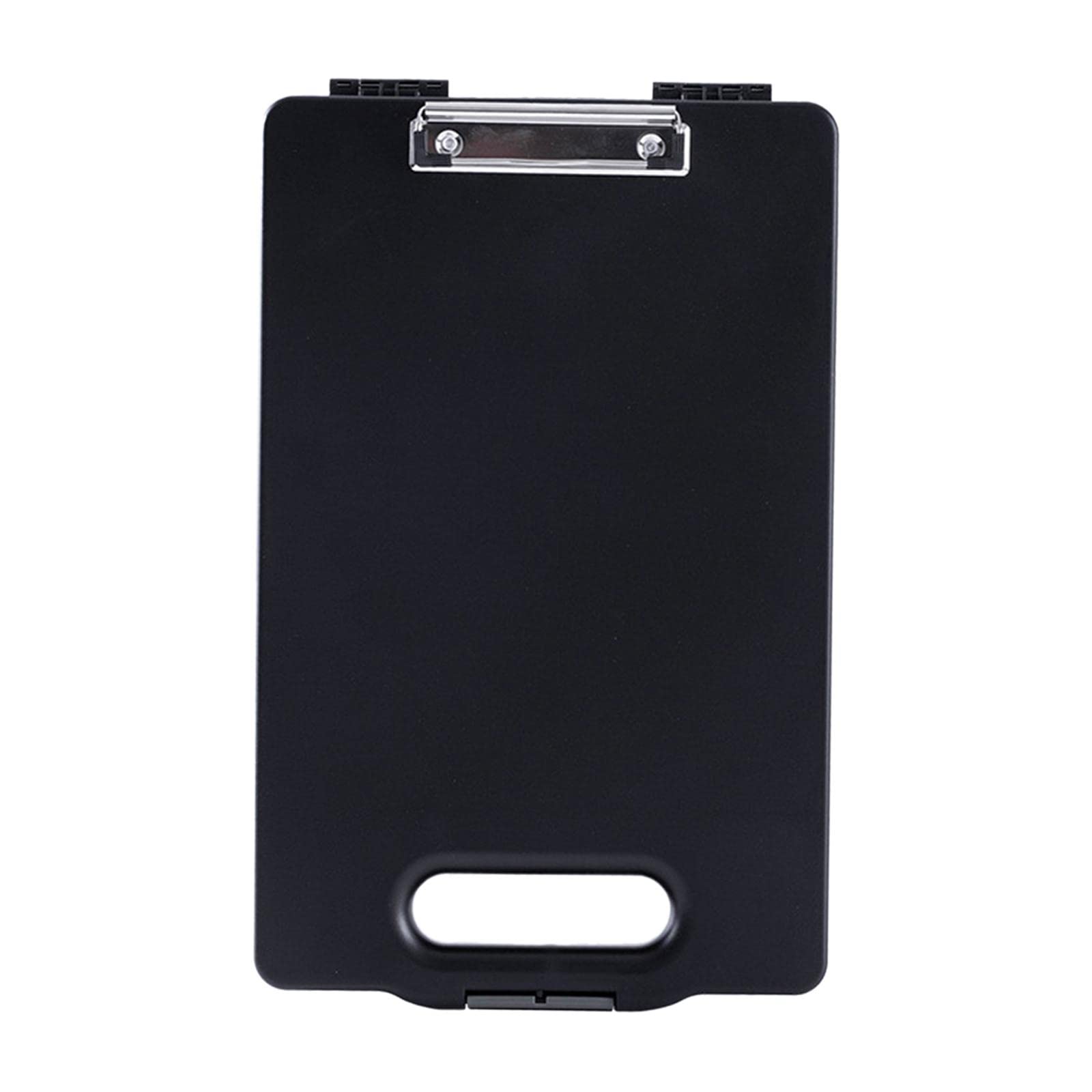 B Baosity Porte-documents A4 à Fermeture à Pression, Boîte de Rangement Résistante, Cadeau Pratique pour Enseignants, Porte-documents, Bloc-notes, Support pour, noir