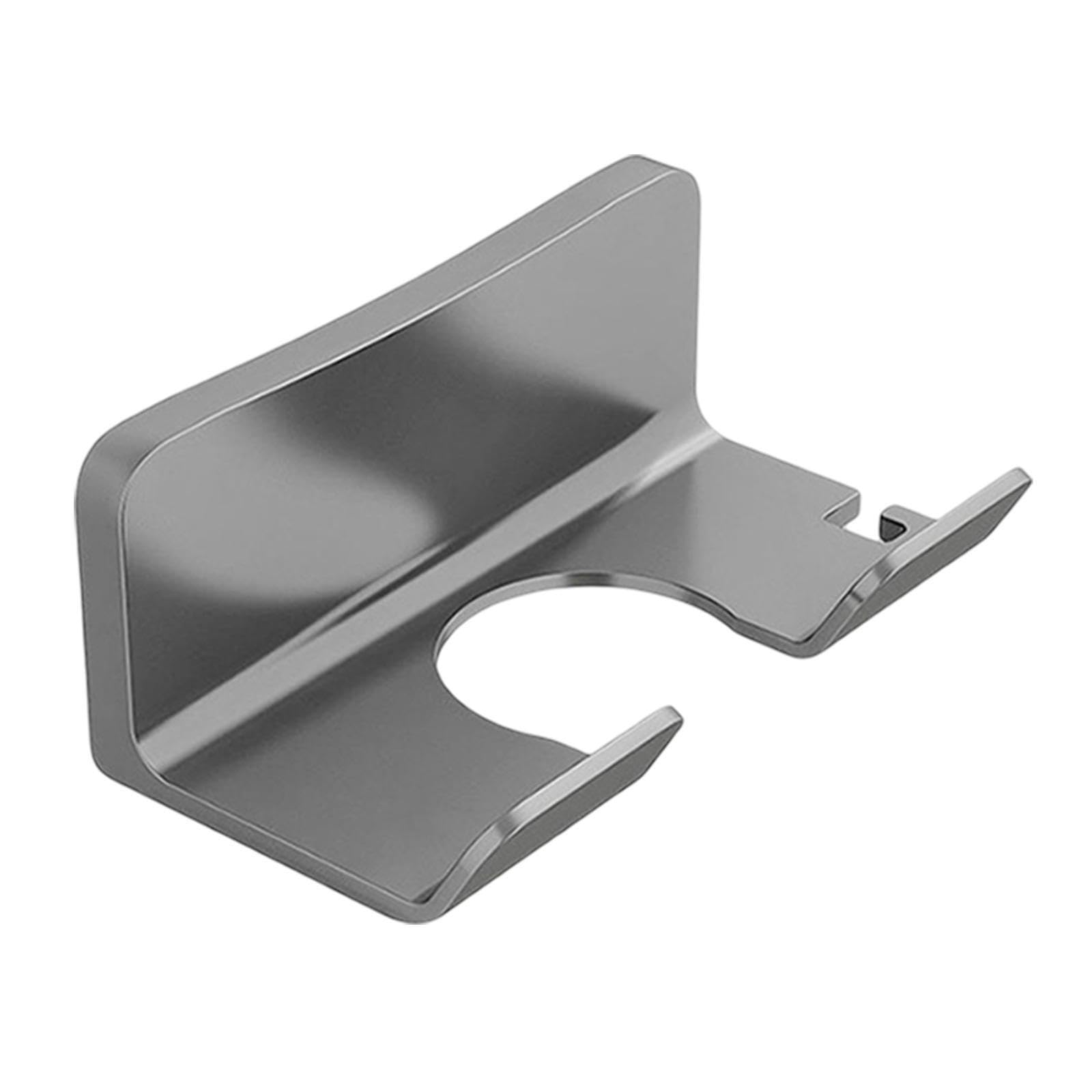 Zambuph Versatile Hair Dryer Storage Holder Wall Mounted Quick Installation Sturdy Organizer For Home And Travel Bathroom Hair Dryer Holder Blower Home, Simple Gray, 15.8x8.8x6.7cm