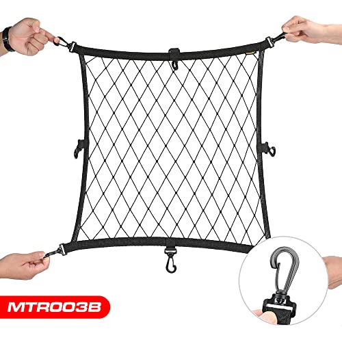 Motorrad Trägersysteme,KKnoon Motorrad Gepäcknetz Helmnetz Aufbewahrungsnetz mit 8 Haken Motorradhelm Netz Elastisch Spannnetz Sicherungsnetz Transportnetz für Motorrad