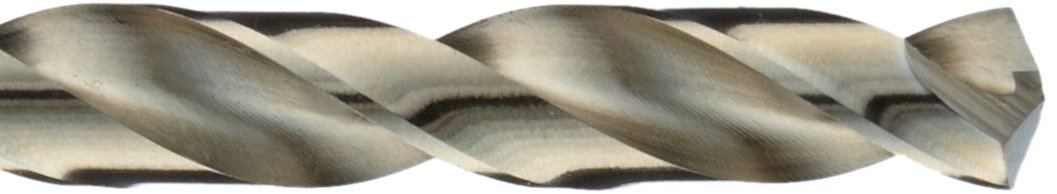 Precision Twist M51CO - Punta lunga in acciaio al cobalto, finitura in ossido di bronzo, gambo rotondo, flauto a spirale, angolo di 135 gradi, 61/62,6 cm (confezione da 6)