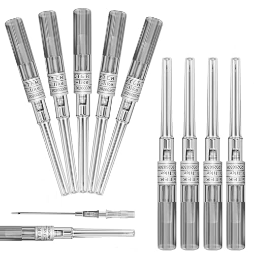 Catheter Piercing Needles - YONGDA 10Pcs 16G Catheter Needles Cateter Para Catheter Hollow Needles for Ear Nose Belly Cartilage Piercing Needles