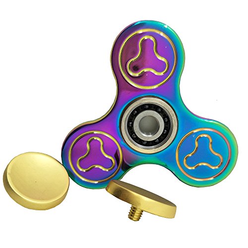 FREE SHIP fidget spinner quiet anxiety fidget toys anti anxiety 360 spinner ADHD USA fidget spinner 5 min ceramic bearing EDC Rainbow Spinner