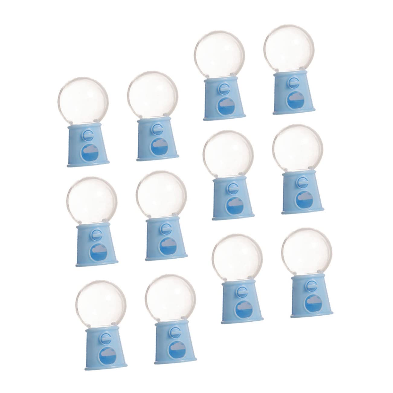 BCOATH Rotating Mini Candy Dispenser Machine 12pcs Creative Gumball Catcher Toys for Children's