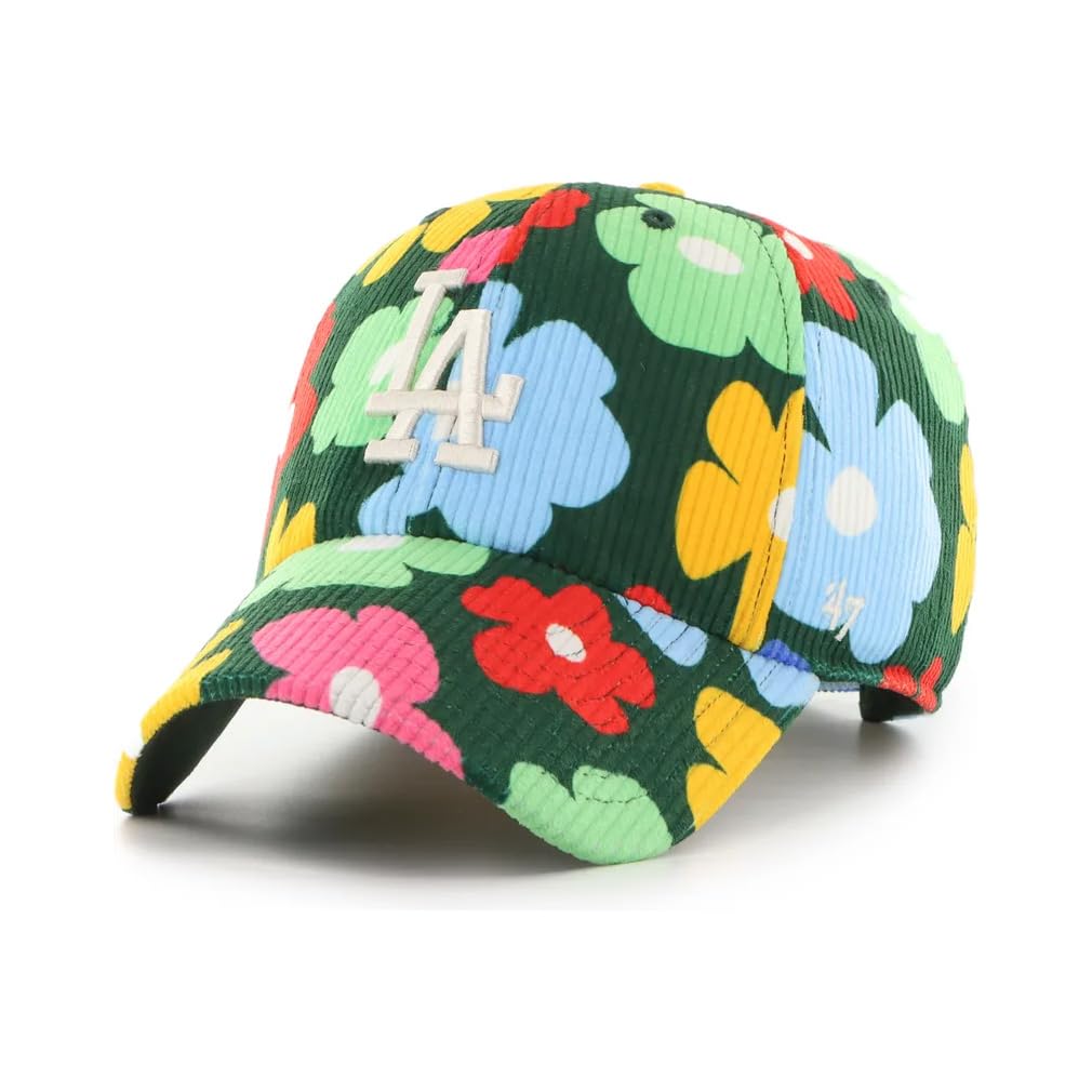 Unisex Green '47 Brand Mlb Clean Up Gallery Cord Cap Los Angeles Dodgers