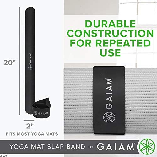 Amazon Gaiam ヨガマットストラップスラップバンド マットをしっかりと巻いて安全に保ちます。ほとんどのサイズのマットに