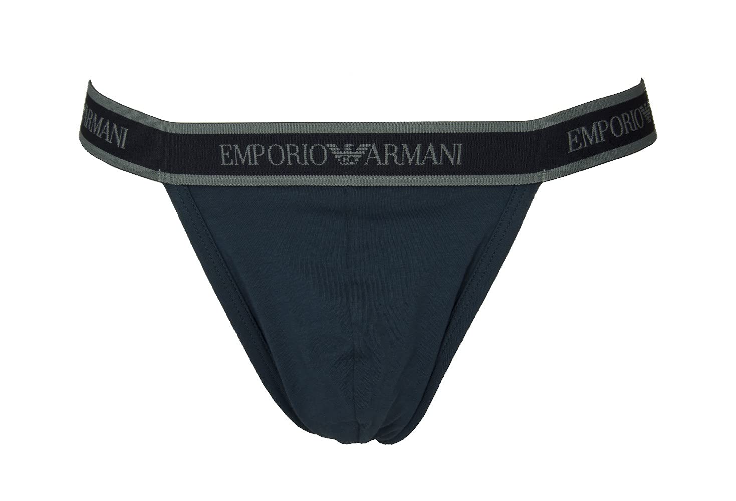 Emporio Armani Pack 2 Jockstrap Hombre Calzoncillos suspensorios Ropa Interior artículo 111932 1A717 BIPACK JOCSTRAPP, 25234 Abisso/Abisso - Abyss/Abyss, XL