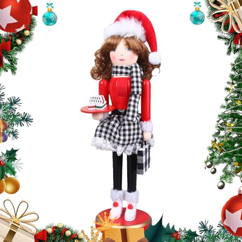 Casse-Noisette Décoration de Noël et sculpture de vacances pour bibliothèque - 7