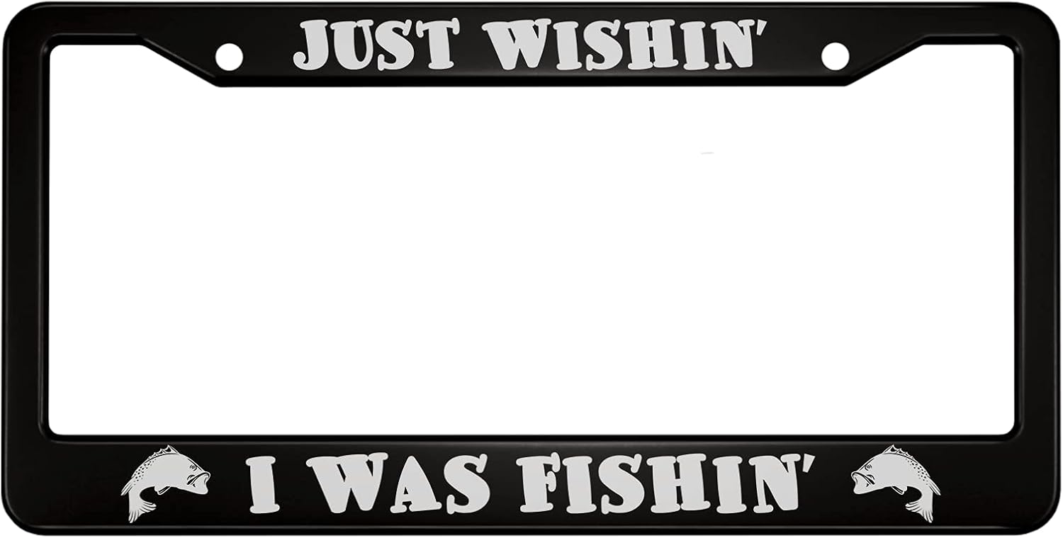 oFloral I'd Rather Be Golfing Aluminum Alloy License Plate Frame Silhouette Action of Playing Golf Applicable to US Standard Car Metal Car Tag Frame Front License Plate Holder Women Men(1 Pack)
