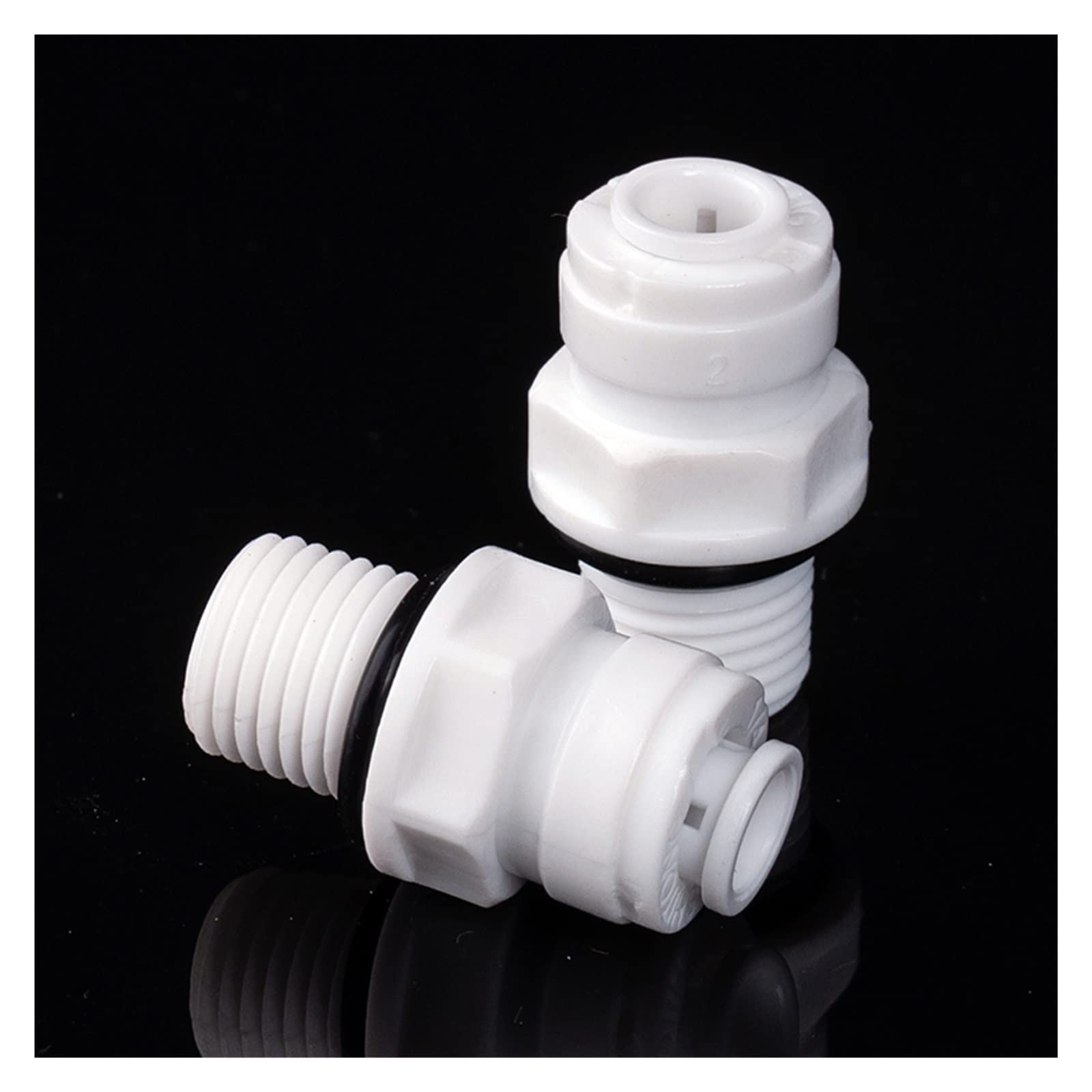 Artemisia 1/4" 6.35mm OD Tube X 1/4" BSP Male POM Quick Fitting Connector Compatible With Aquarium RO Water Filter Reverse Osmosis System
