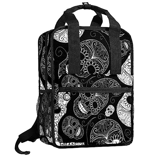 Sac à dos pour garçons motif tête de mort : fini les bretelles qui glissent au quotidien