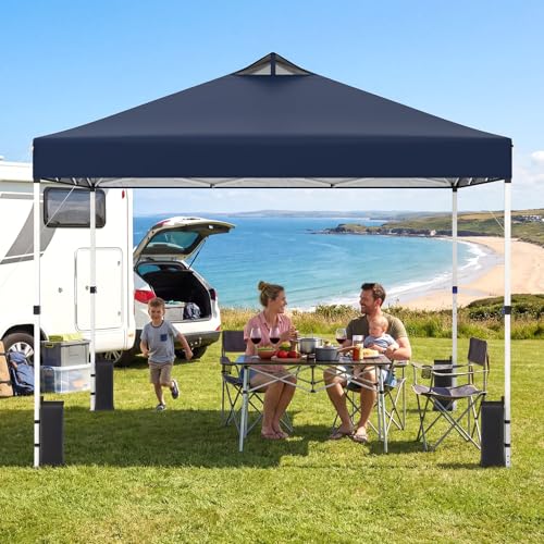 Image of Tangkula 10 x10 Ft Pop Up Canopy with Center Lock
