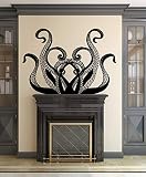 Octopus Wall Decal Tentacles Vinyl Sticker Decals Kraken Octopus Fish Deep Sea Scuba Ocean Animals B