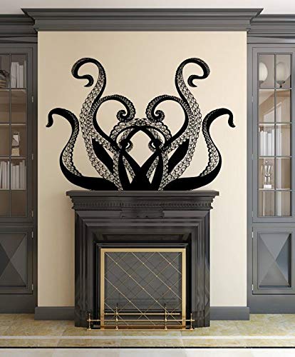 Octopus Wall Decal Tentacles Vinyl Sticker Decals Kraken Octopus Fish Deep Sea Scuba Ocean Animals Bathroom Home Decor Nautical Bedroom #TOP2